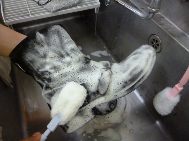 プロのブーツ丸洗い(レザー)